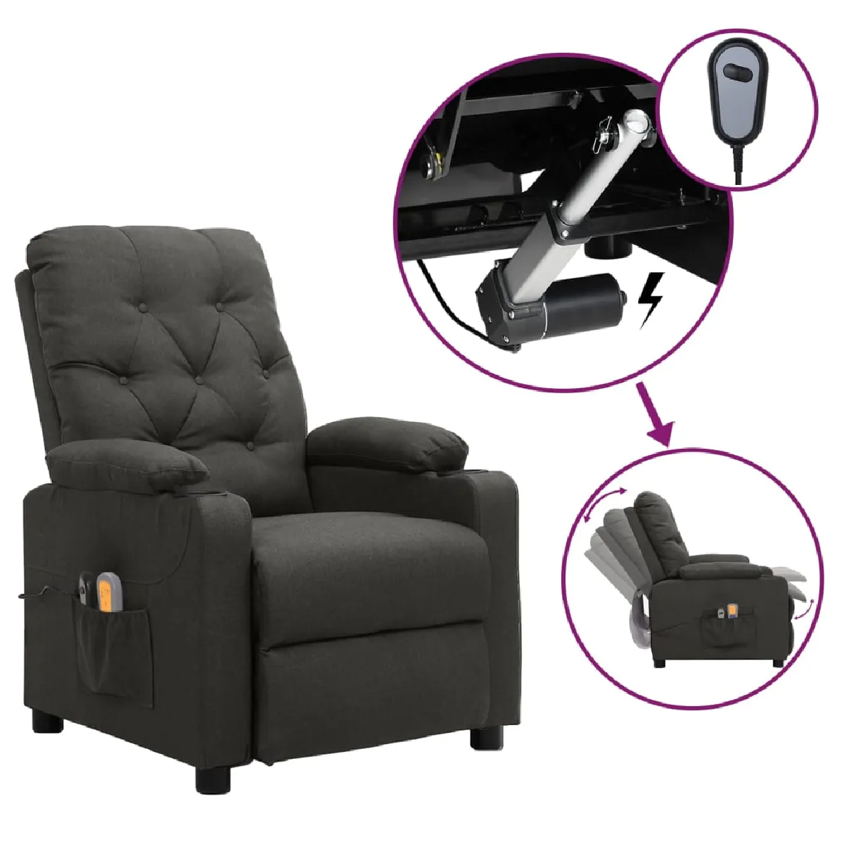 vidaXL Fauteuil électrique - vue 9