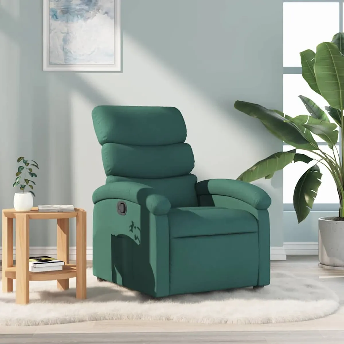 Vidaxl Vert Fauteuil Inclinable - Foncé