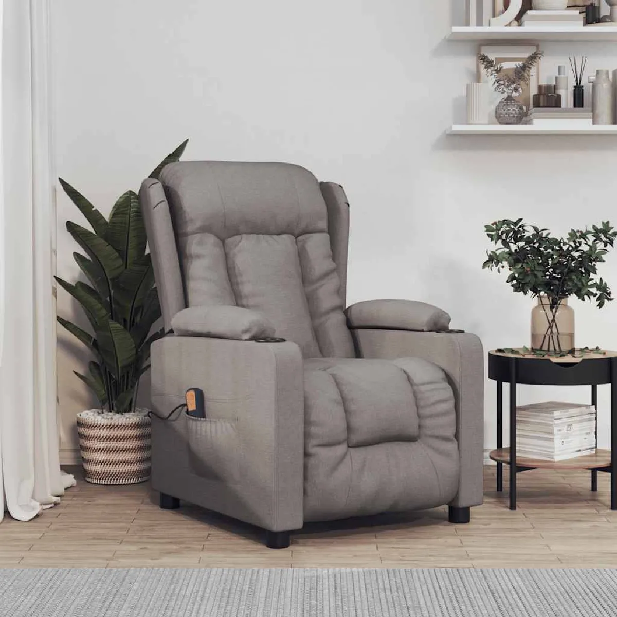 vidaXL Fauteuil Massage Tissu - vue 2