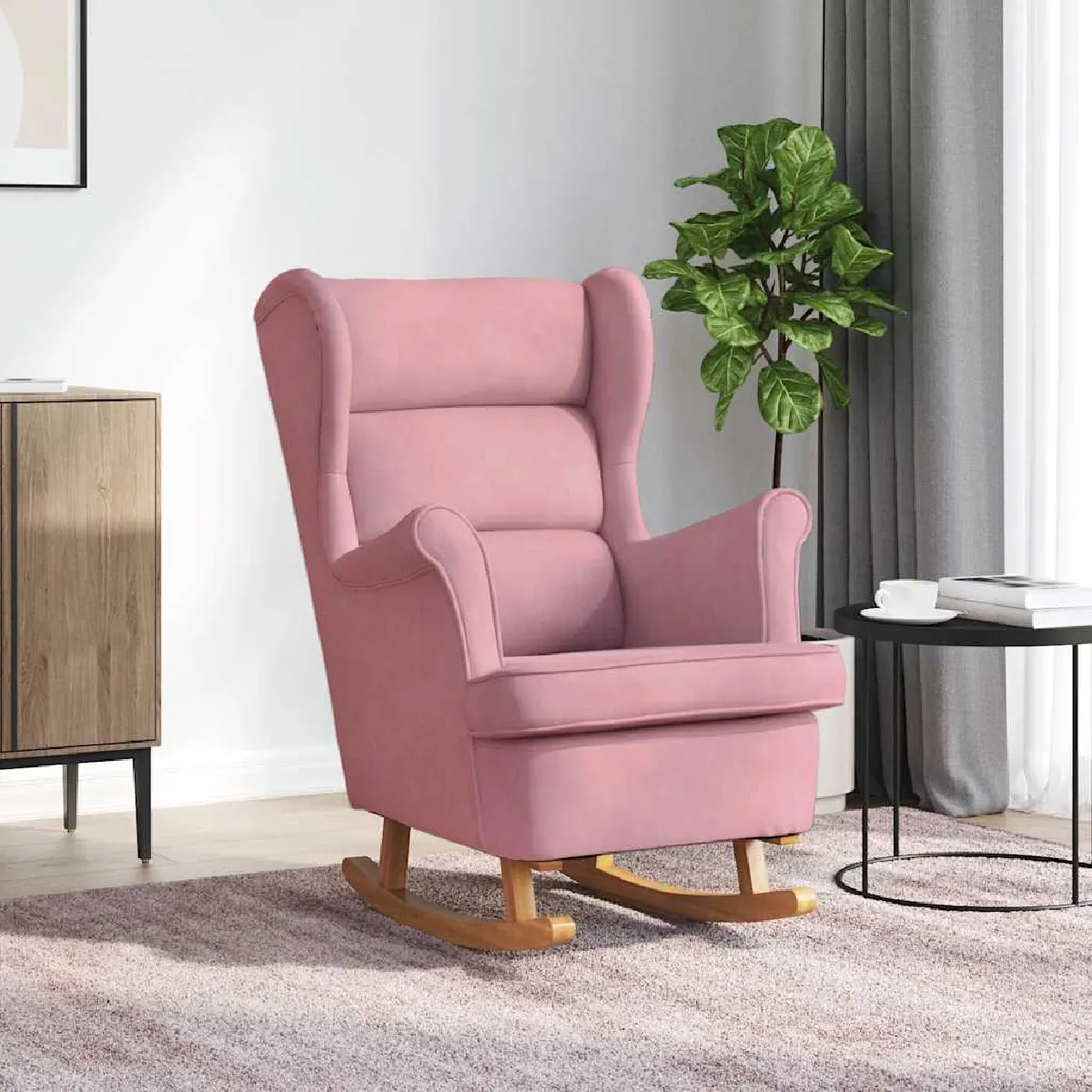 Vidaxl Rose Fauteuil À Bascule