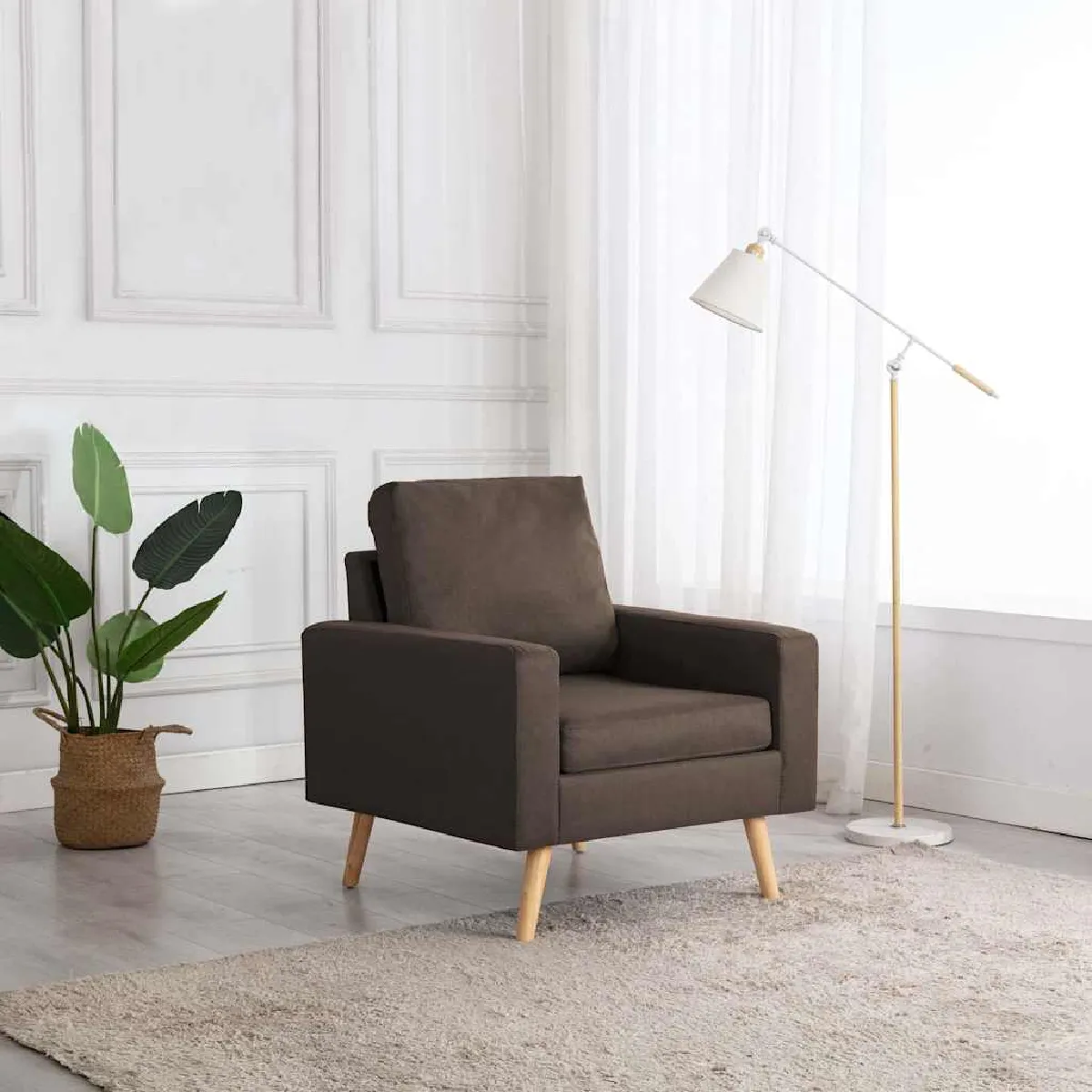 Vidaxl Marron Fauteuil