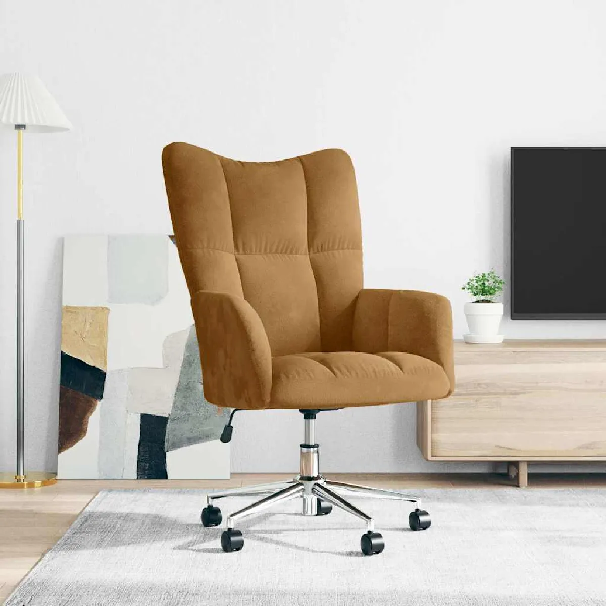 Vidaxl Marron Chaise Relaxation