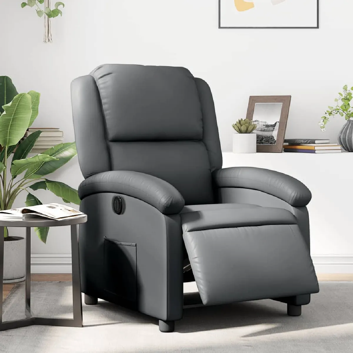 Non Communiqué Gris Vidaxl Fauteuil Réglable Électrique Similicuir - Image 3