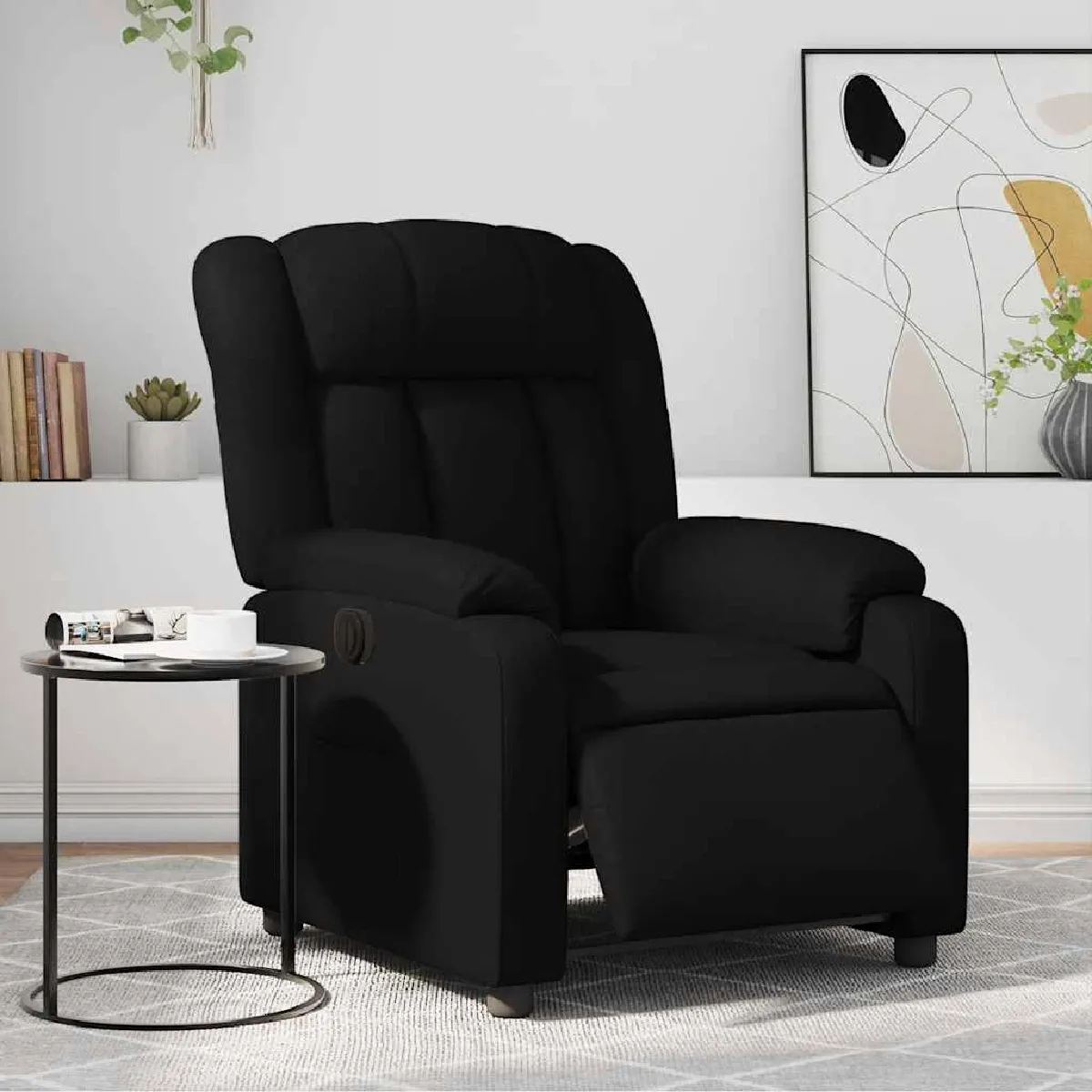 vidaXL Fauteuil inclinable électrique - Noir