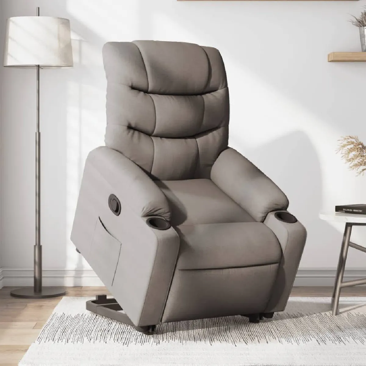 Vidaxl Fauteuil Inclinable - Taupe Tissu