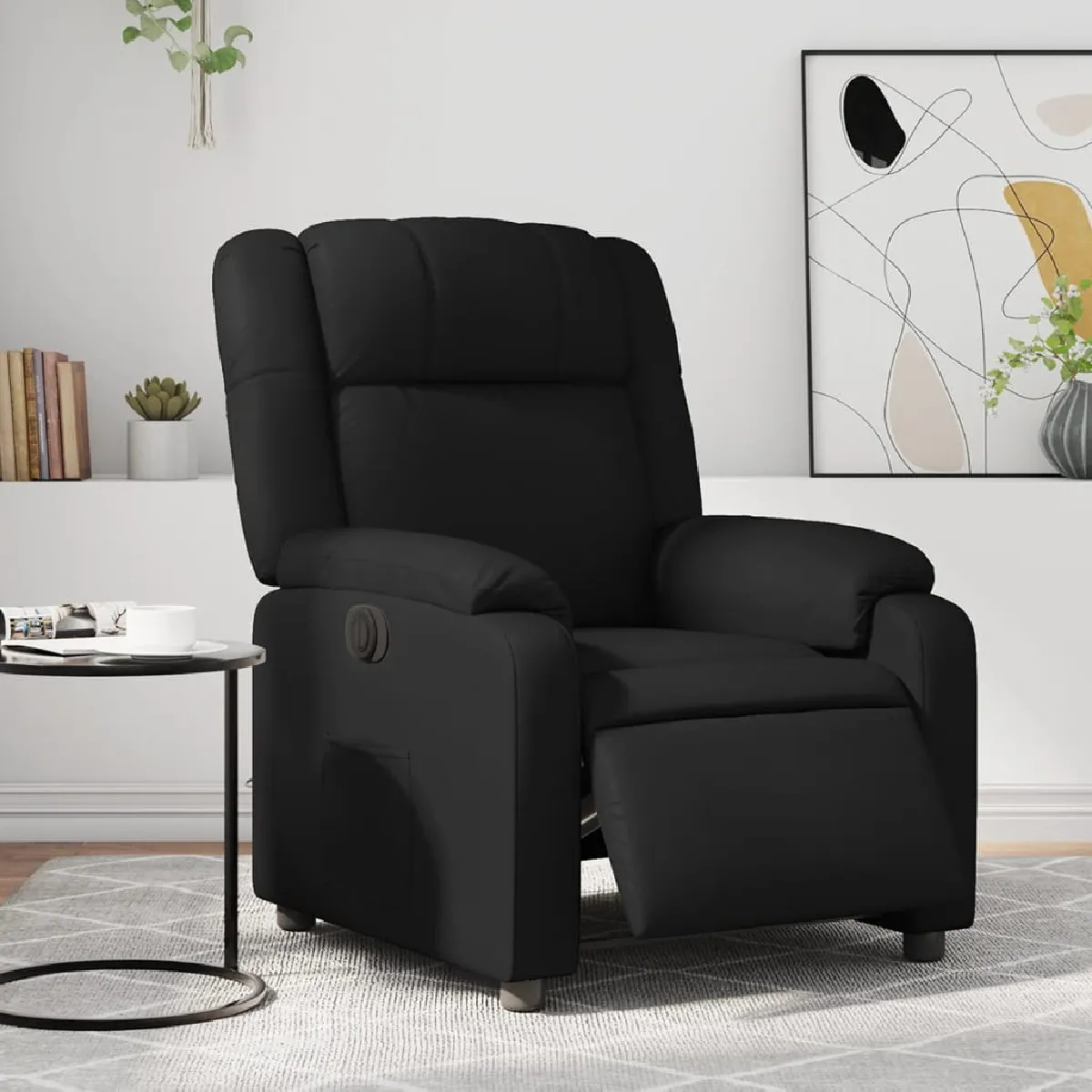 Non Communiqué Noir Vidaxl Fauteuil Électrique Réglable Similicuir - Image 3