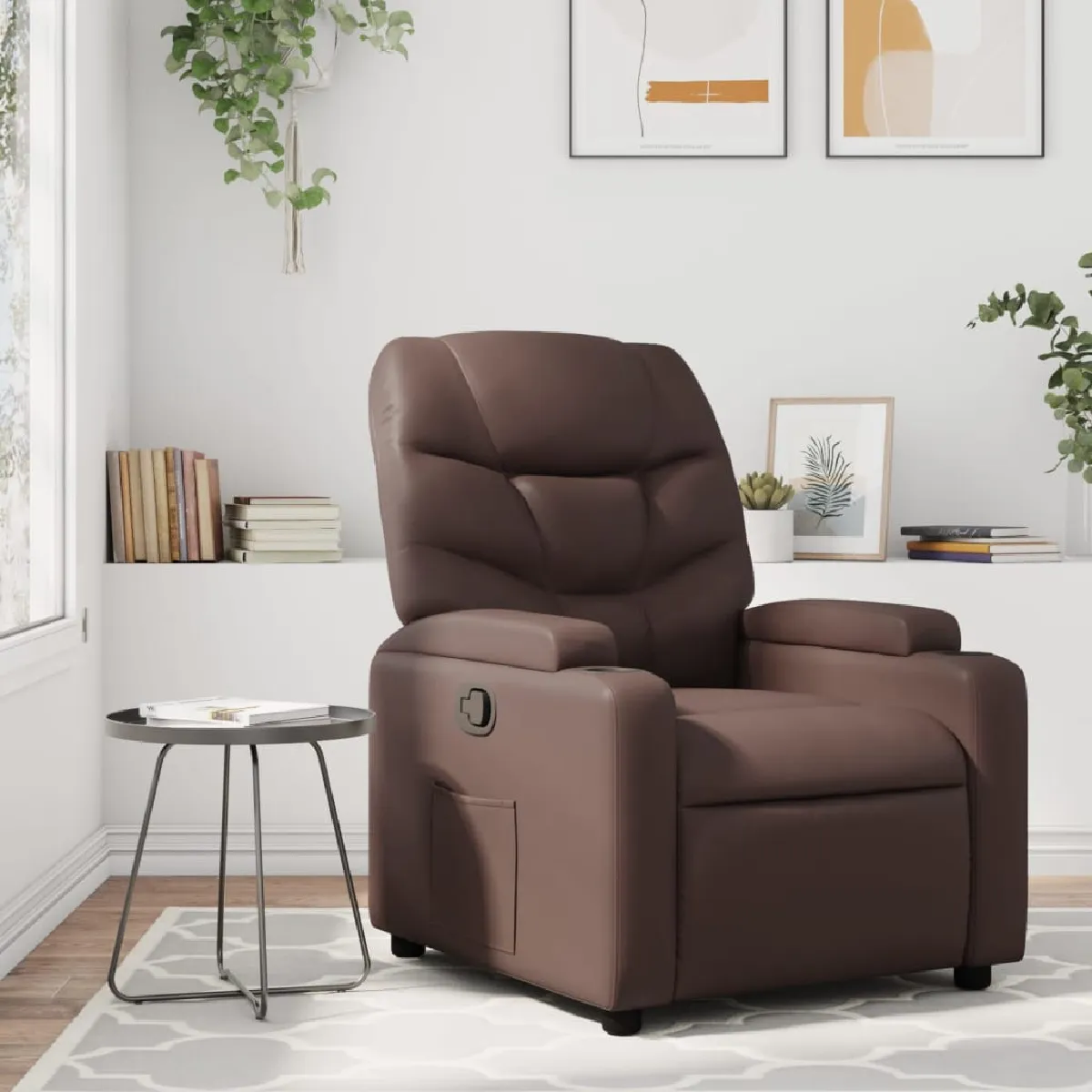 Non Communiqué Marron Vidaxl Fauteuil Réglable Similicuir - Image 3