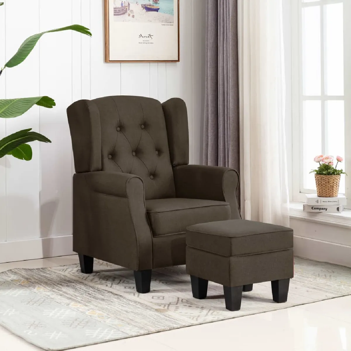 vidaXL Fauteuil avec repose pied - vue 6