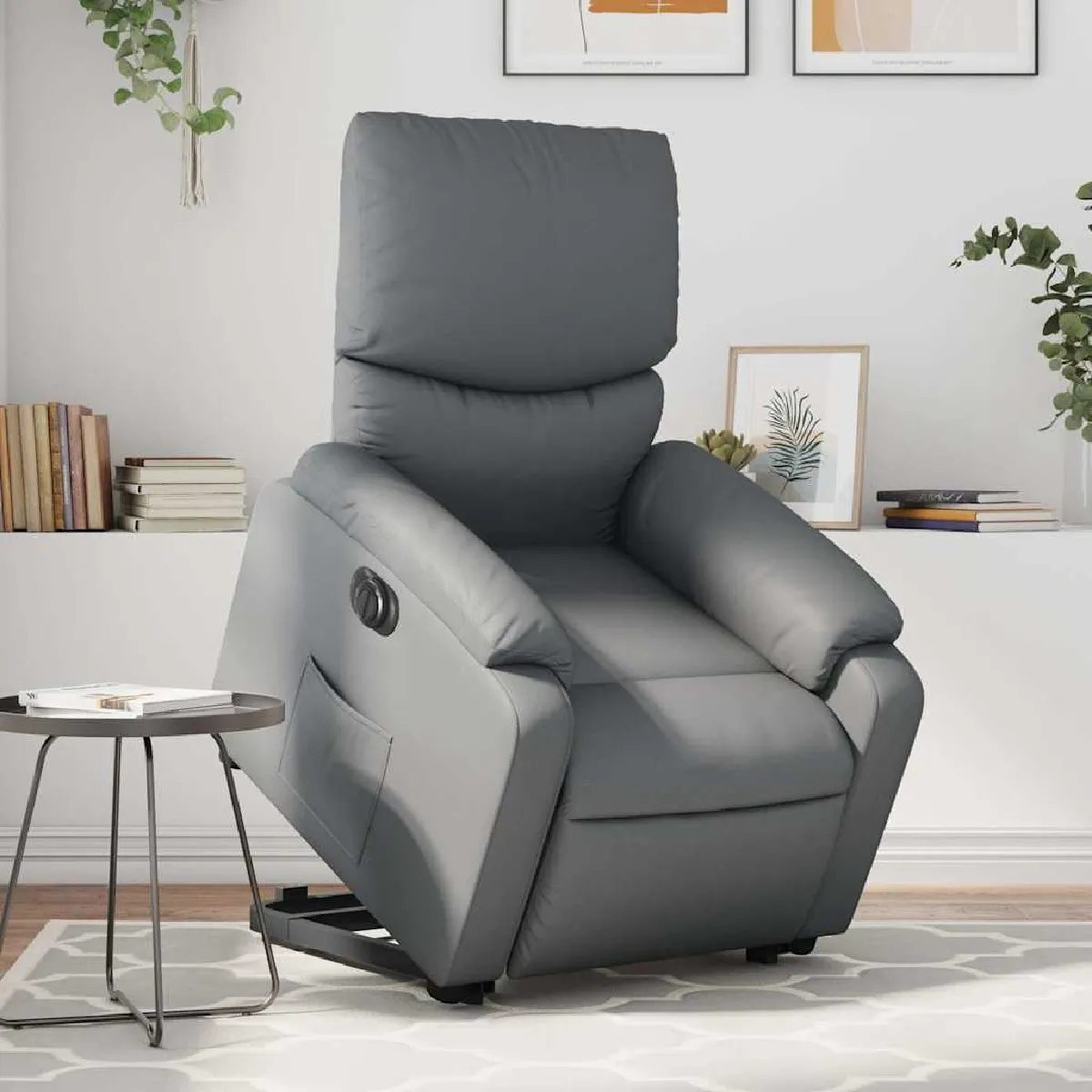 Vidaxl Gris Fauteuil Inclinable