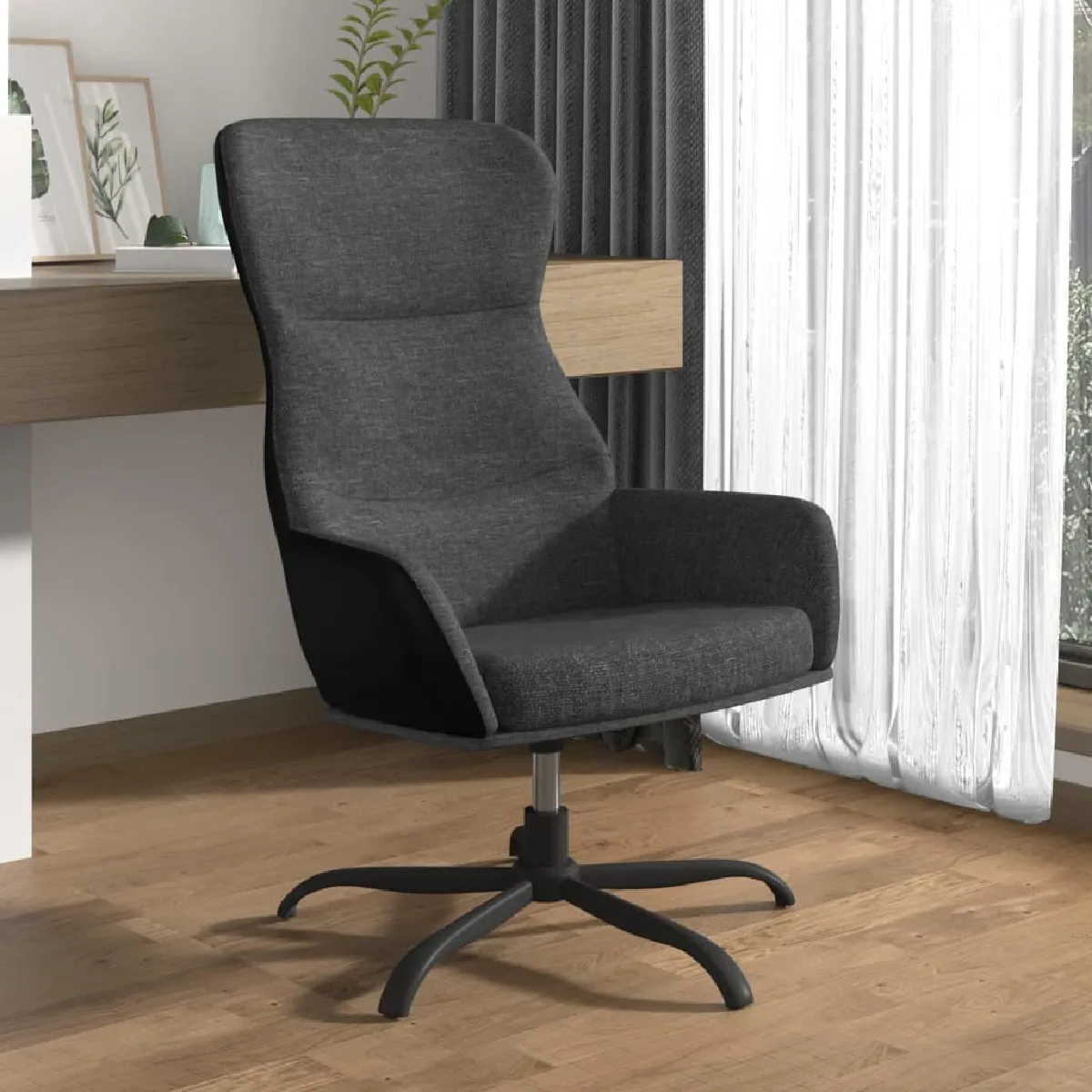 vidaXL Chaise de relaxation Velours Crème - vue 7