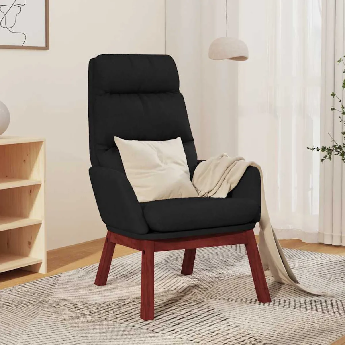 Vidaxl Noir Chaise De Relaxation