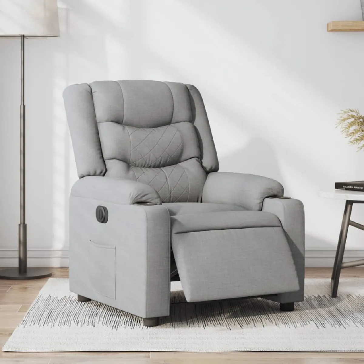 Vidaxl Gris/Clair Fauteuil Inclinable