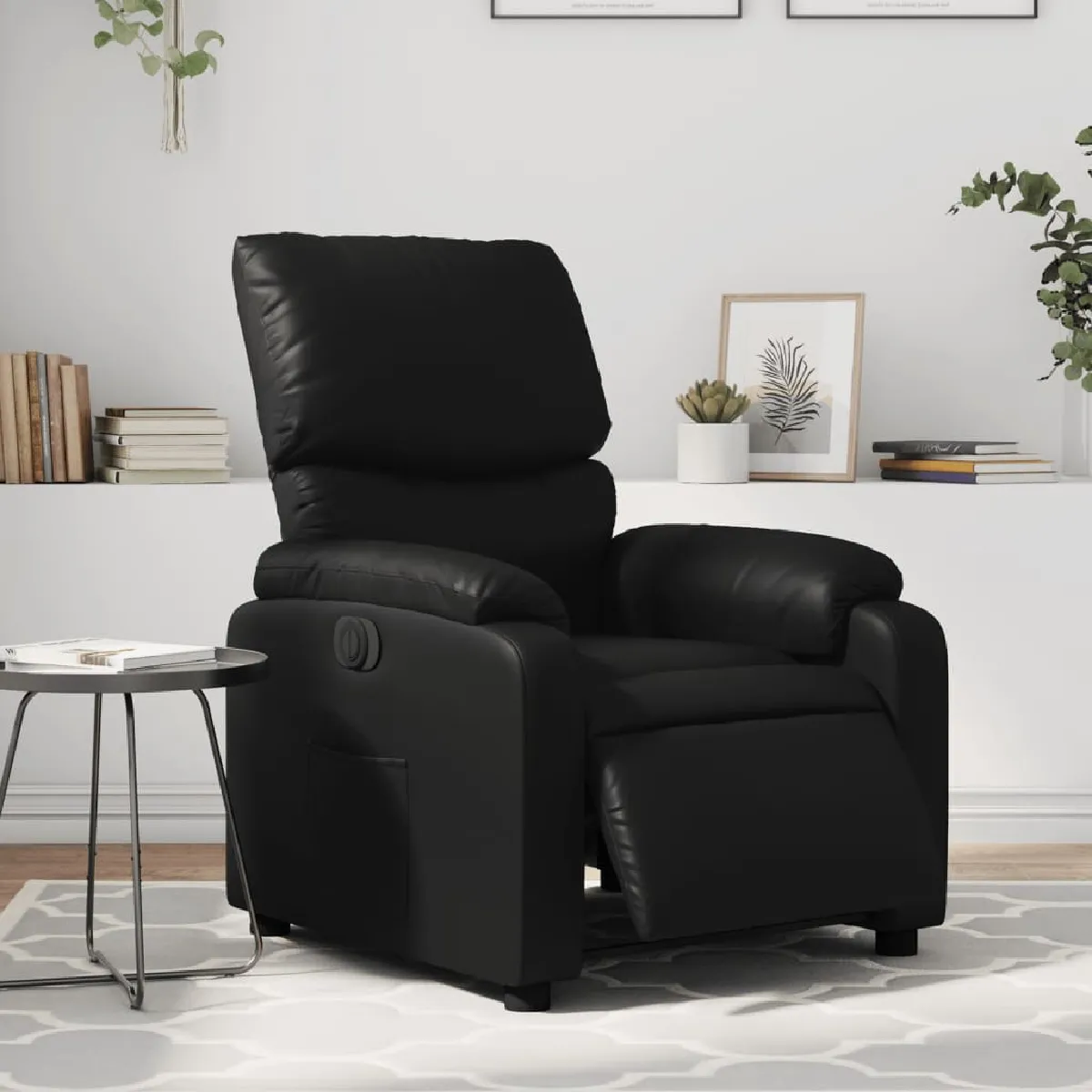 vidaXL Fauteuil inclinable électrique - Noir