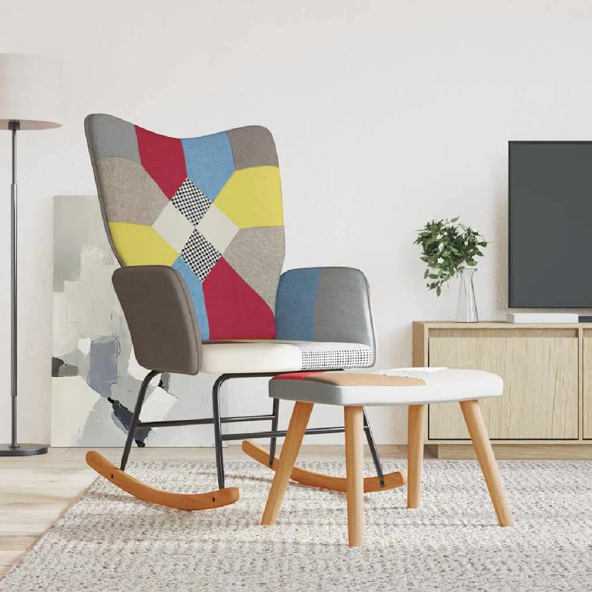 vidaXL - Fauteuil - Bois Massif - 98 cm - Image 2