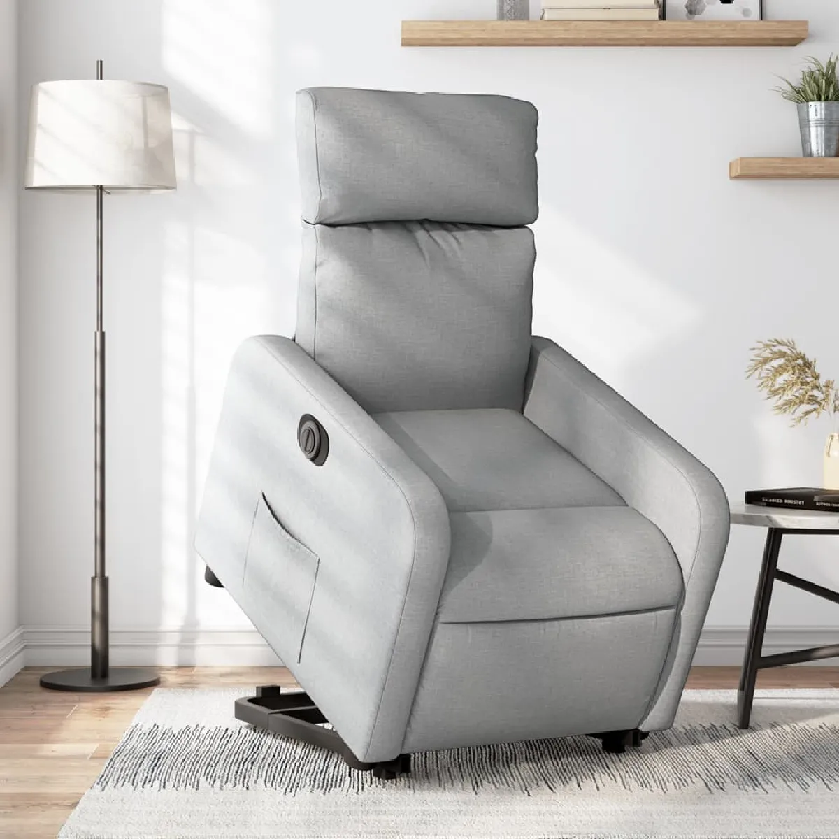 Vidaxl Gris/Clair Fauteuil Inclinable Électrique