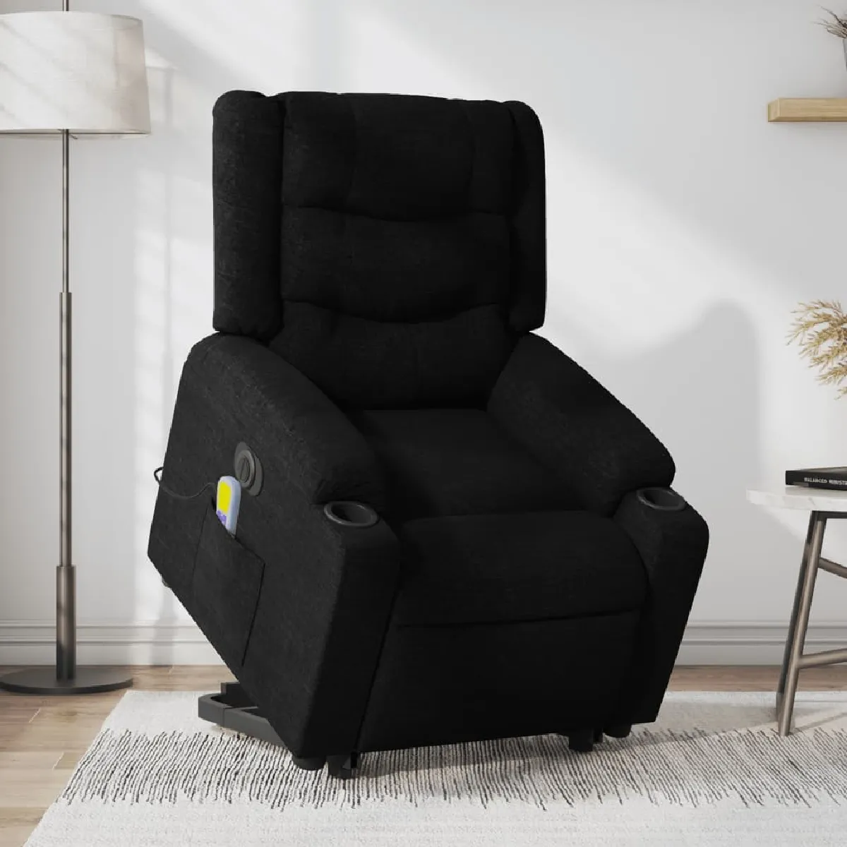VIDAXL - Fauteuil de Relaxation - Inclinable Électrique - Massage - Noir - Image 3