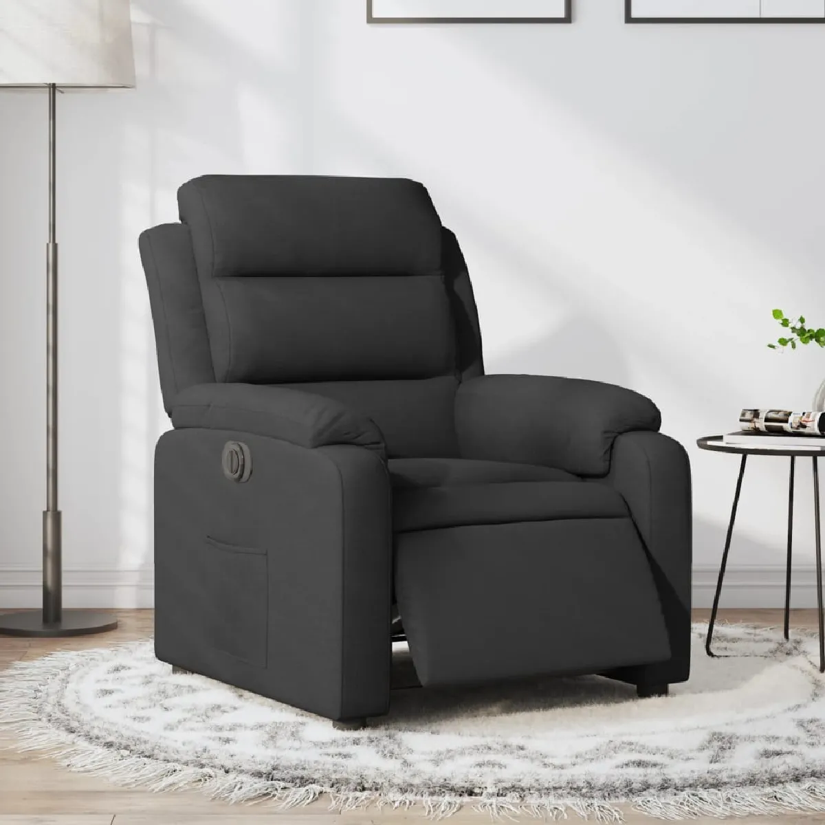 Vidaxl Fauteuil Réglable Électrique Tissunoir - Image 3
