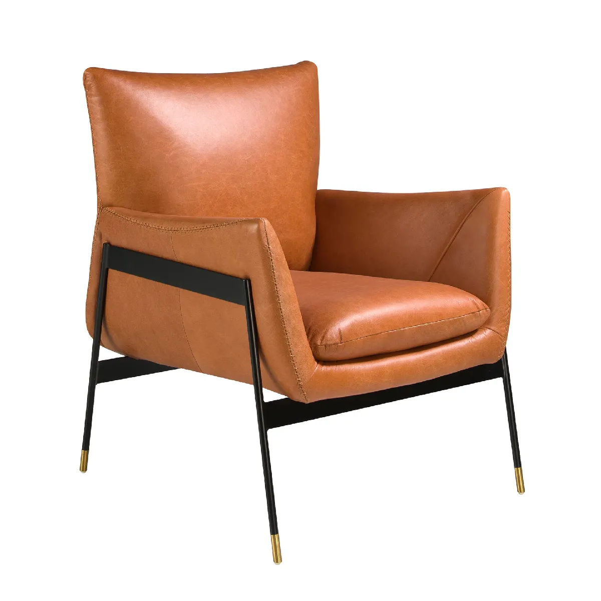 Fauteuil pivotant en cuir