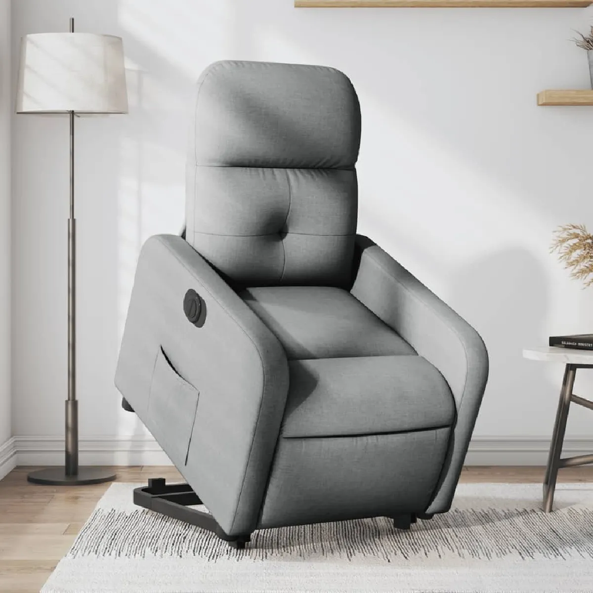 Vidaxl Gris/Clair Fauteuil Inclinable Électrique