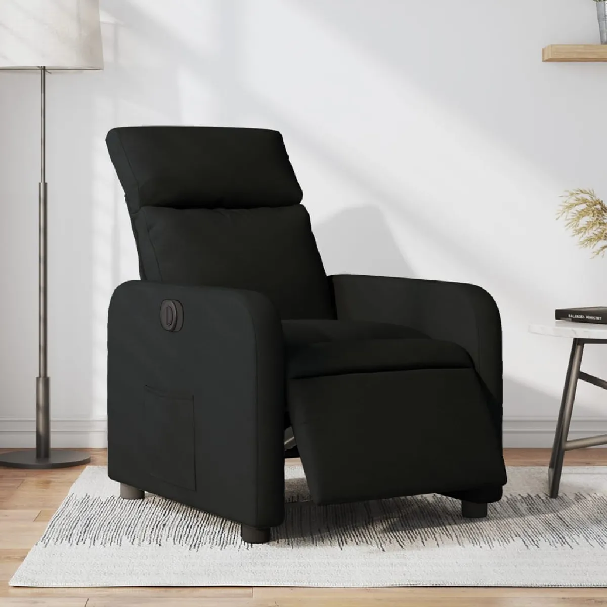 Vidaxl Noir Fauteuil Inclinable Électrique