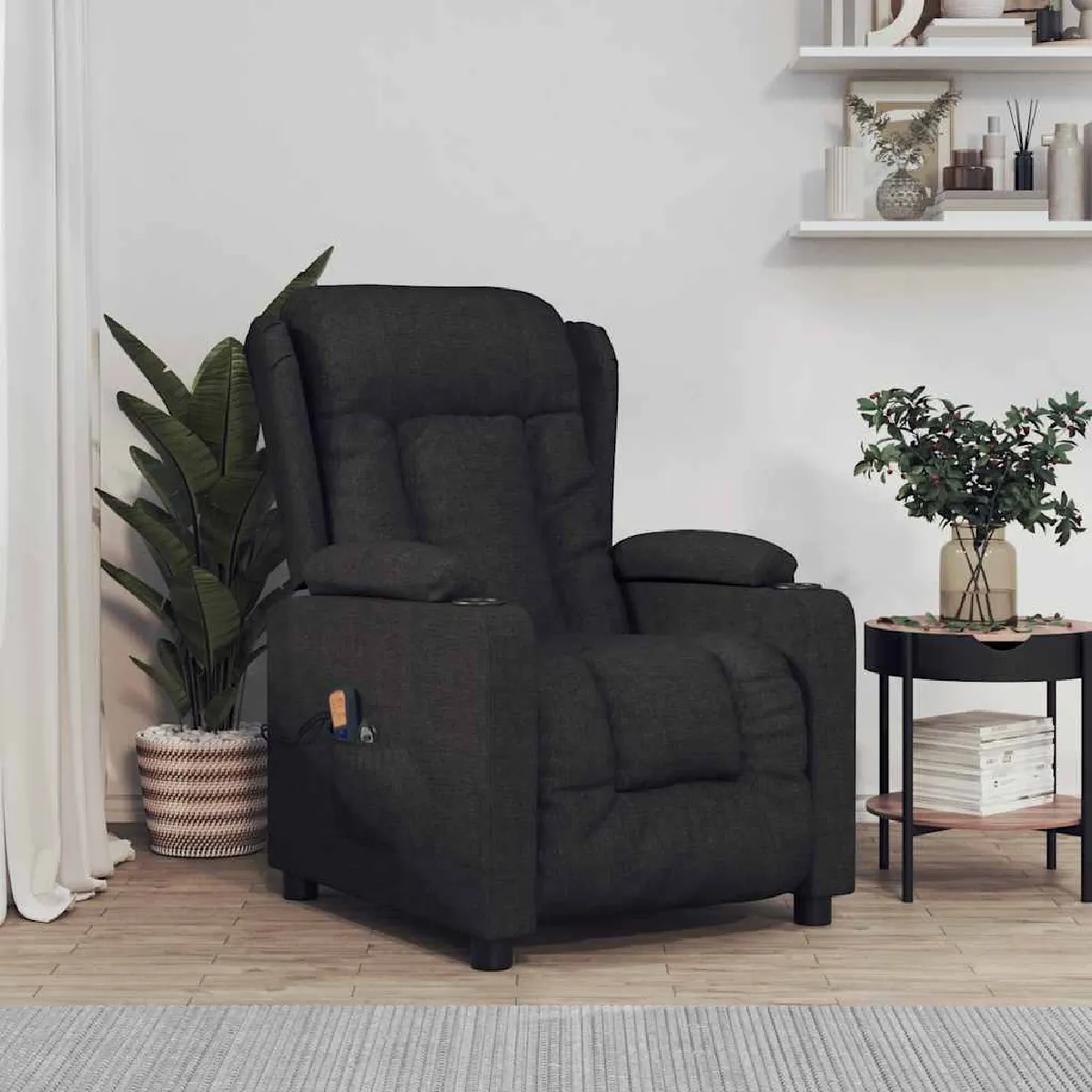 vidaXL Fauteuil massage électrique tissu