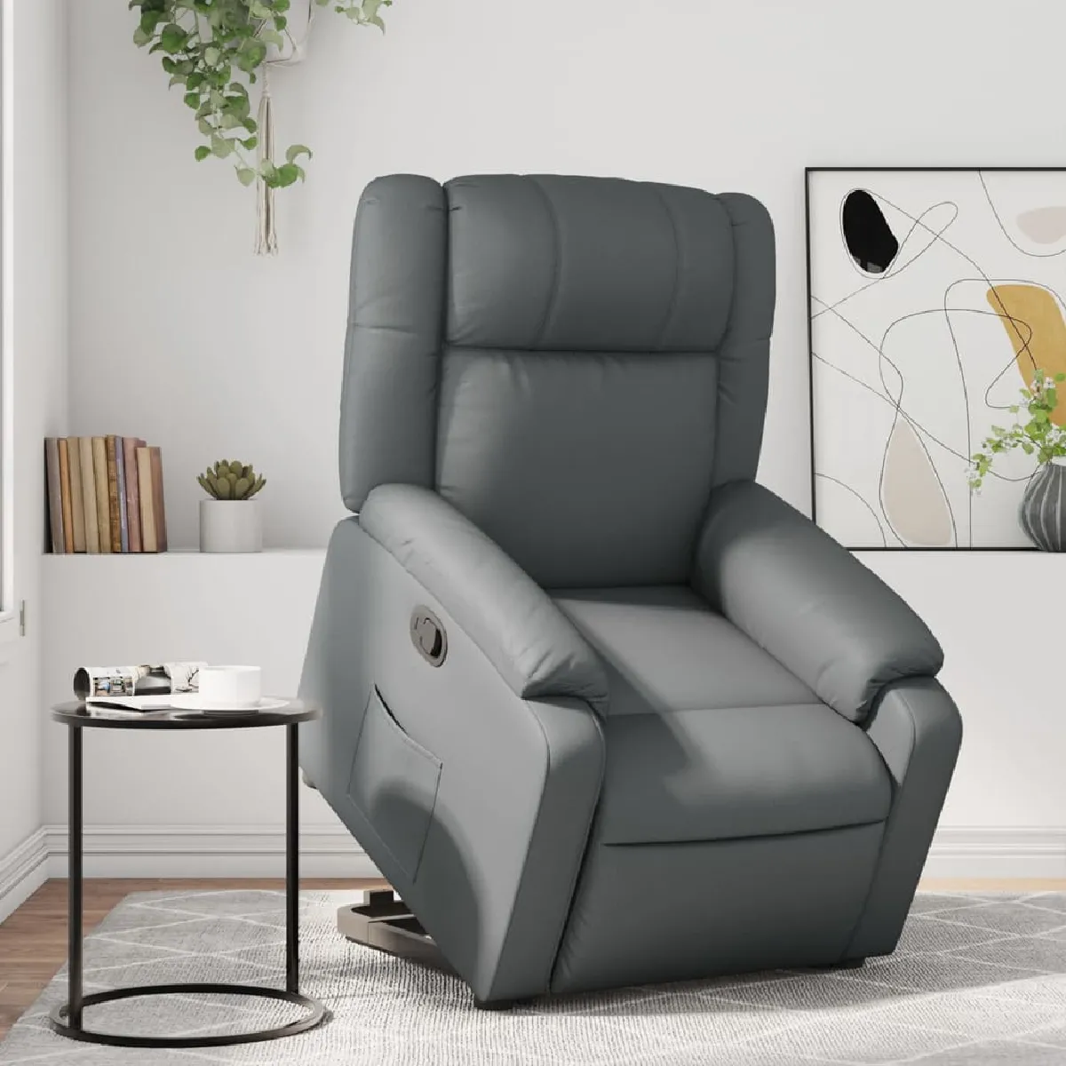 VIDAXL - Fauteuil de relaxation - Gris - Image 3