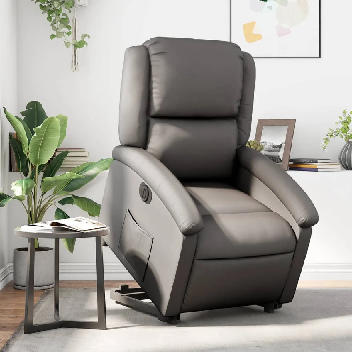 Vidaxl Gris Fauteuil Inclinable Électrique