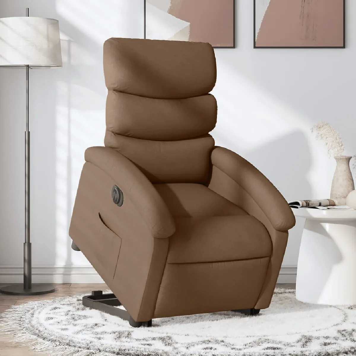 vidaXL - Fauteuil de relaxation - Électrique - Marron - Image 3