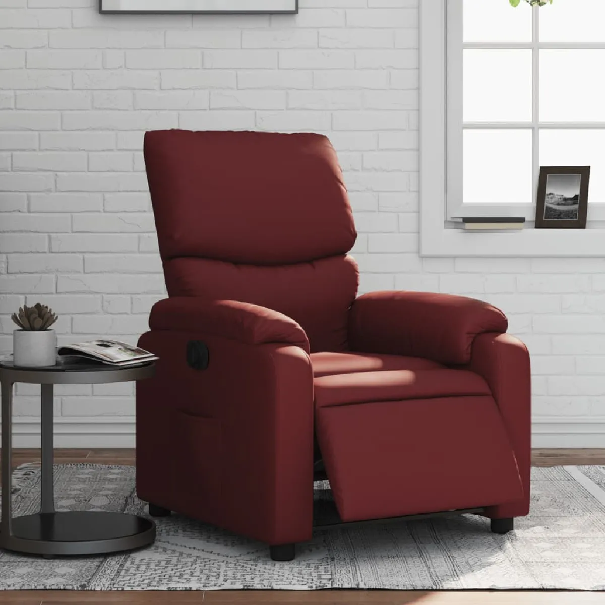 VIDAXL  Fauteuil massant - Bordeaux
