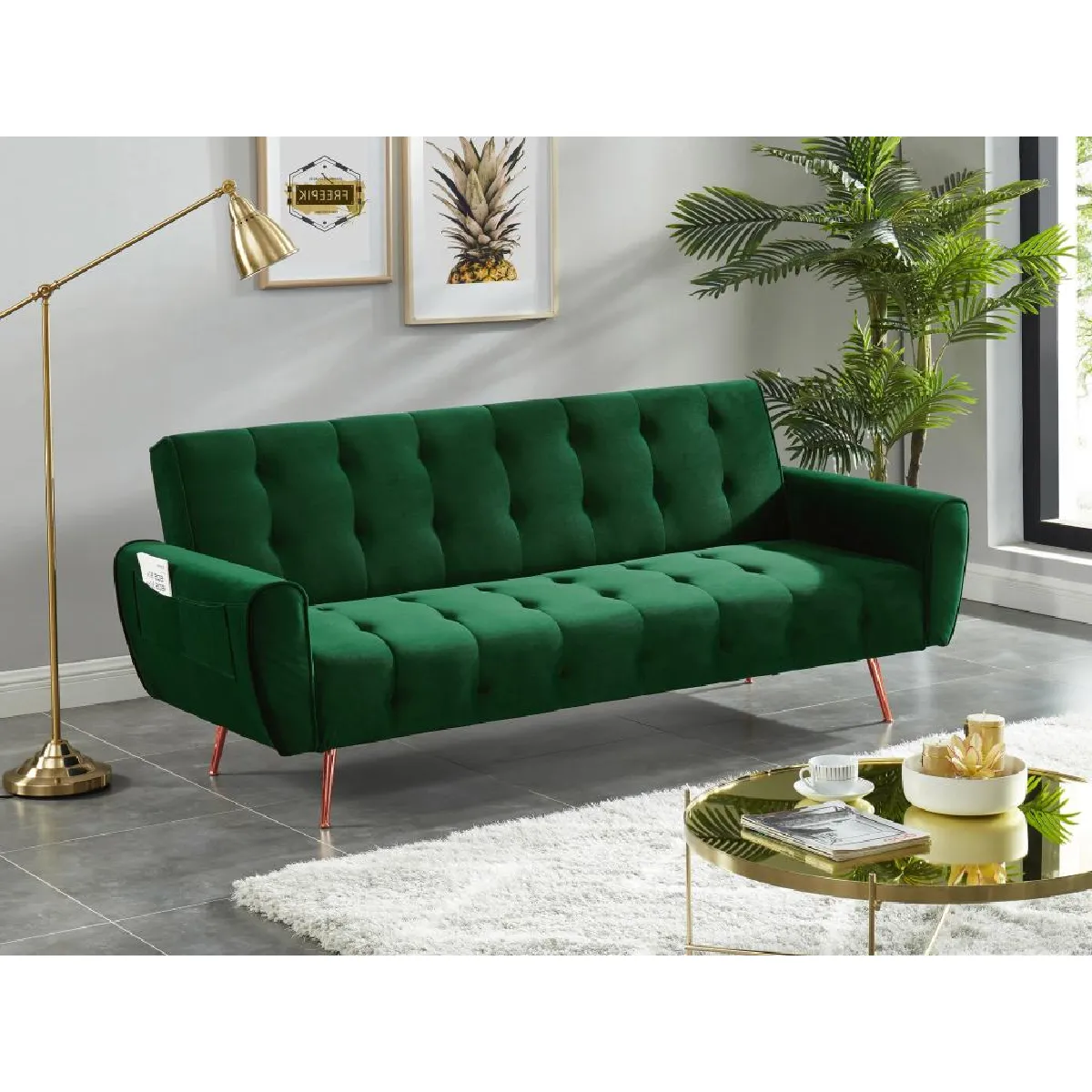 Vente-Unique POLANI - Vert Sapin