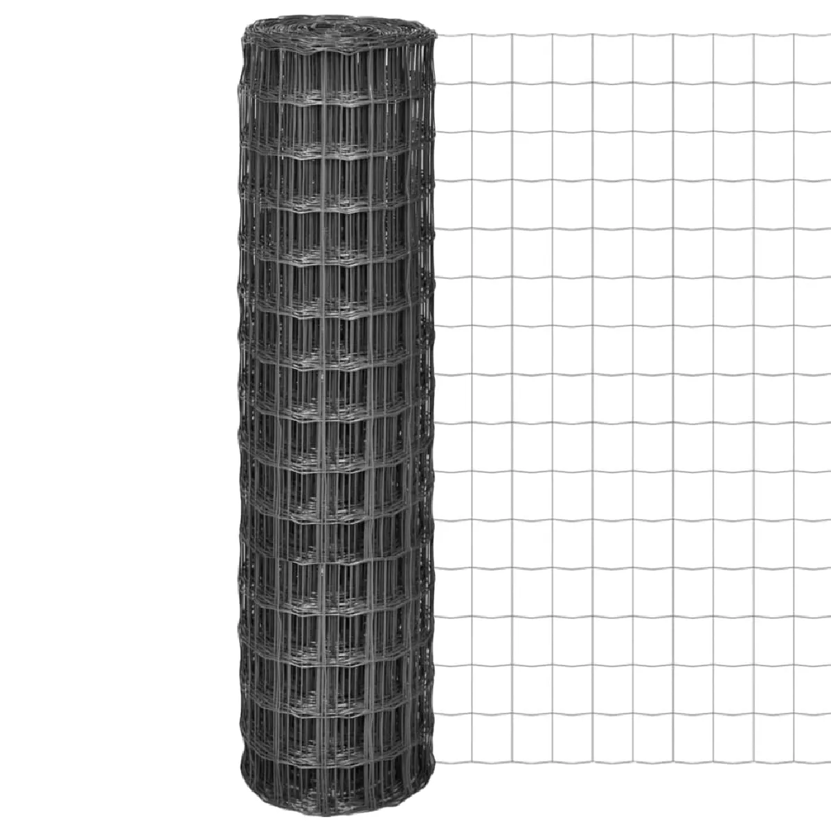 vidaXL Clôture Euro Acier - Gris