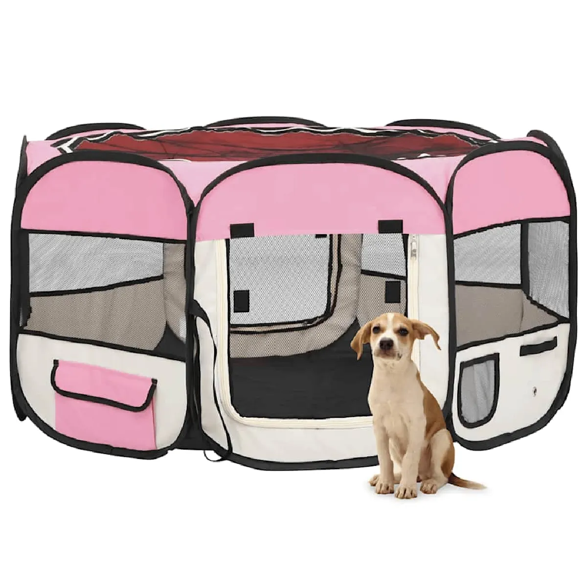 vidaXL Parc pliable 125x125x61 cm - vue 2