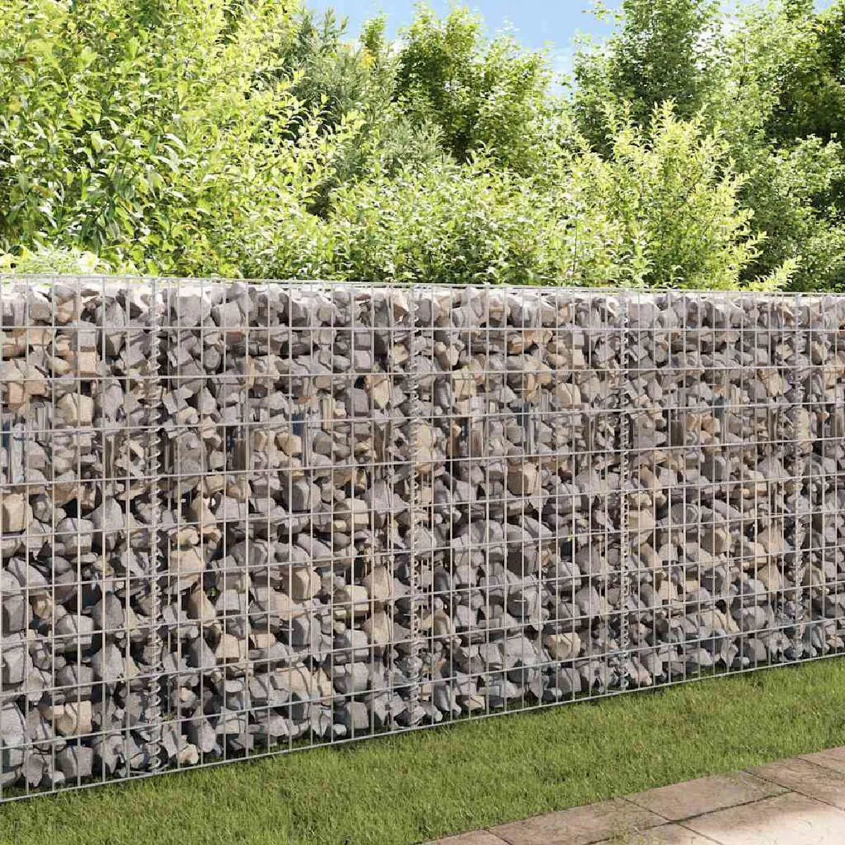 vidaXL Panier de gabion Acier galvanisé 120x30x50 cm - vue 2