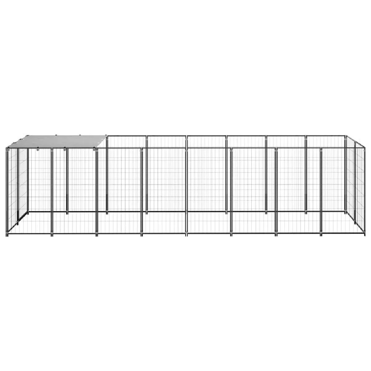 Helloshop26 Parc pour chien extensible - 110 x 110 x 440 cm - Gris Helloshop26 Parc pour chien extensible - 110 x 110 x 440 cm - Gris