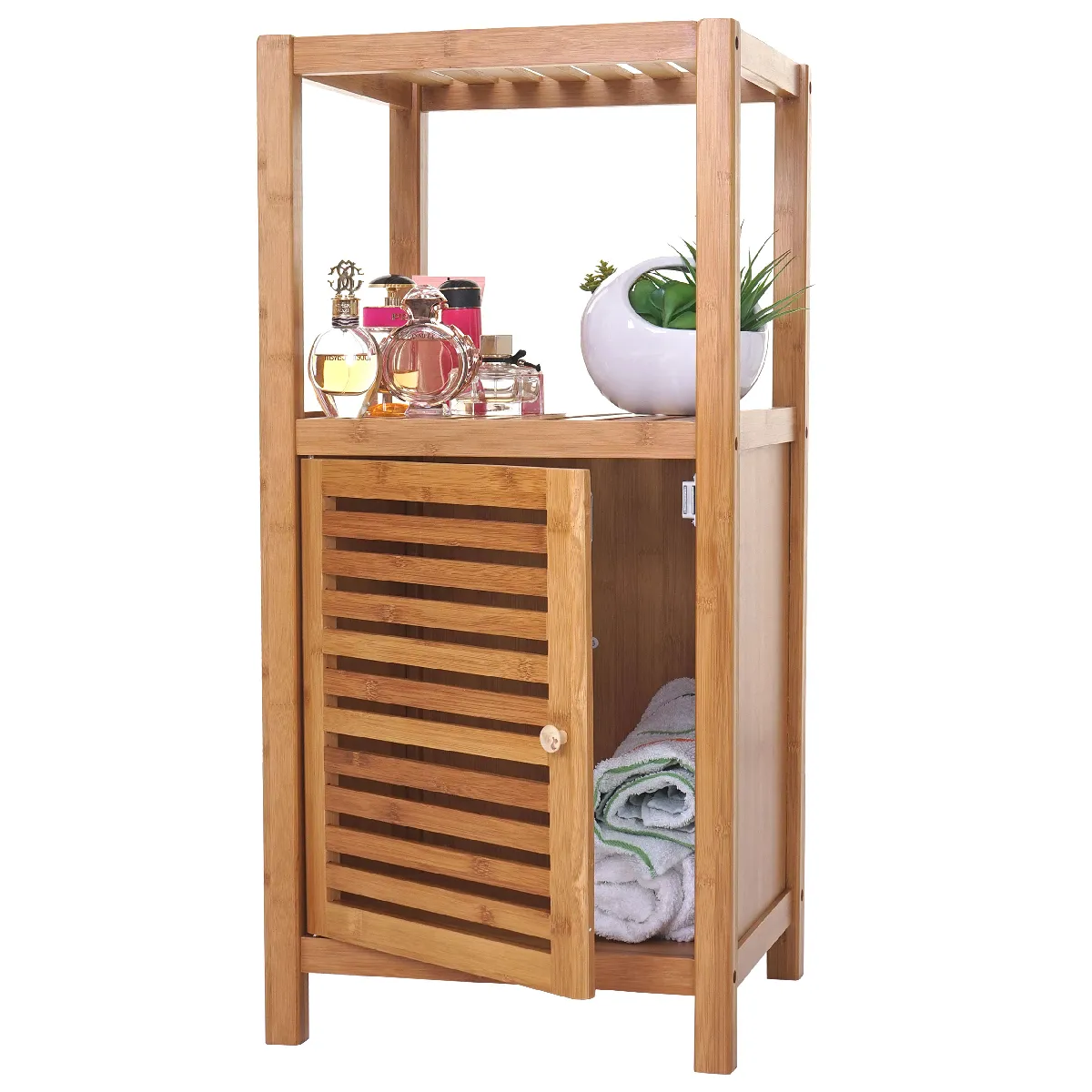 Mendler Colonne De Salle De Bain - Bambou
