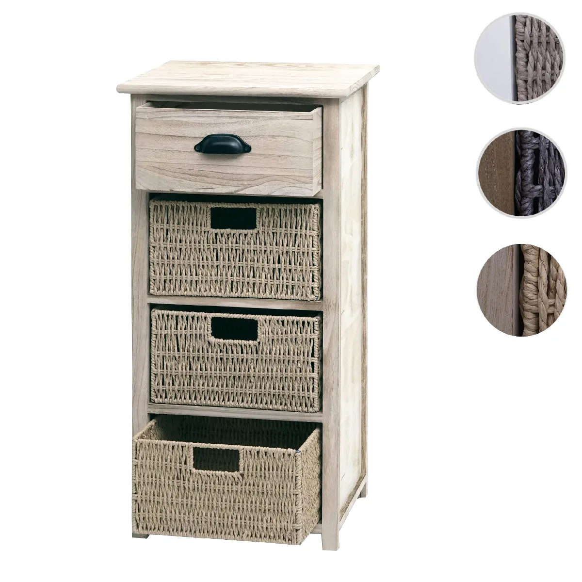 Mendler Commode 1 tiroir - Naturel Mendler Commode 1 tiroir - Naturel