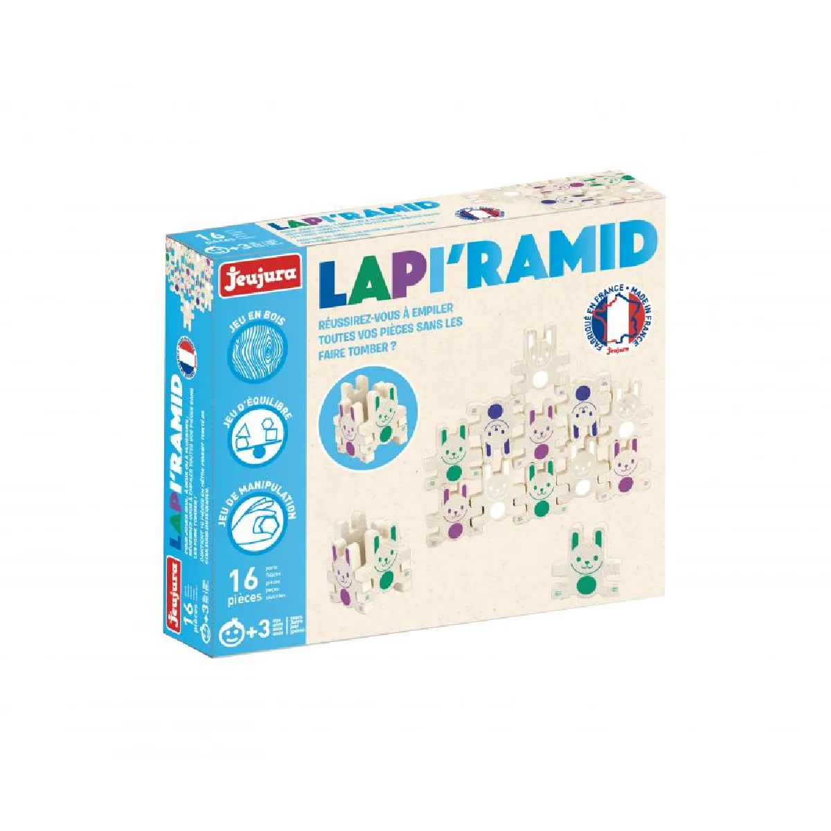 JEUJURA  Lapi Ramid construction bois - Multicolore