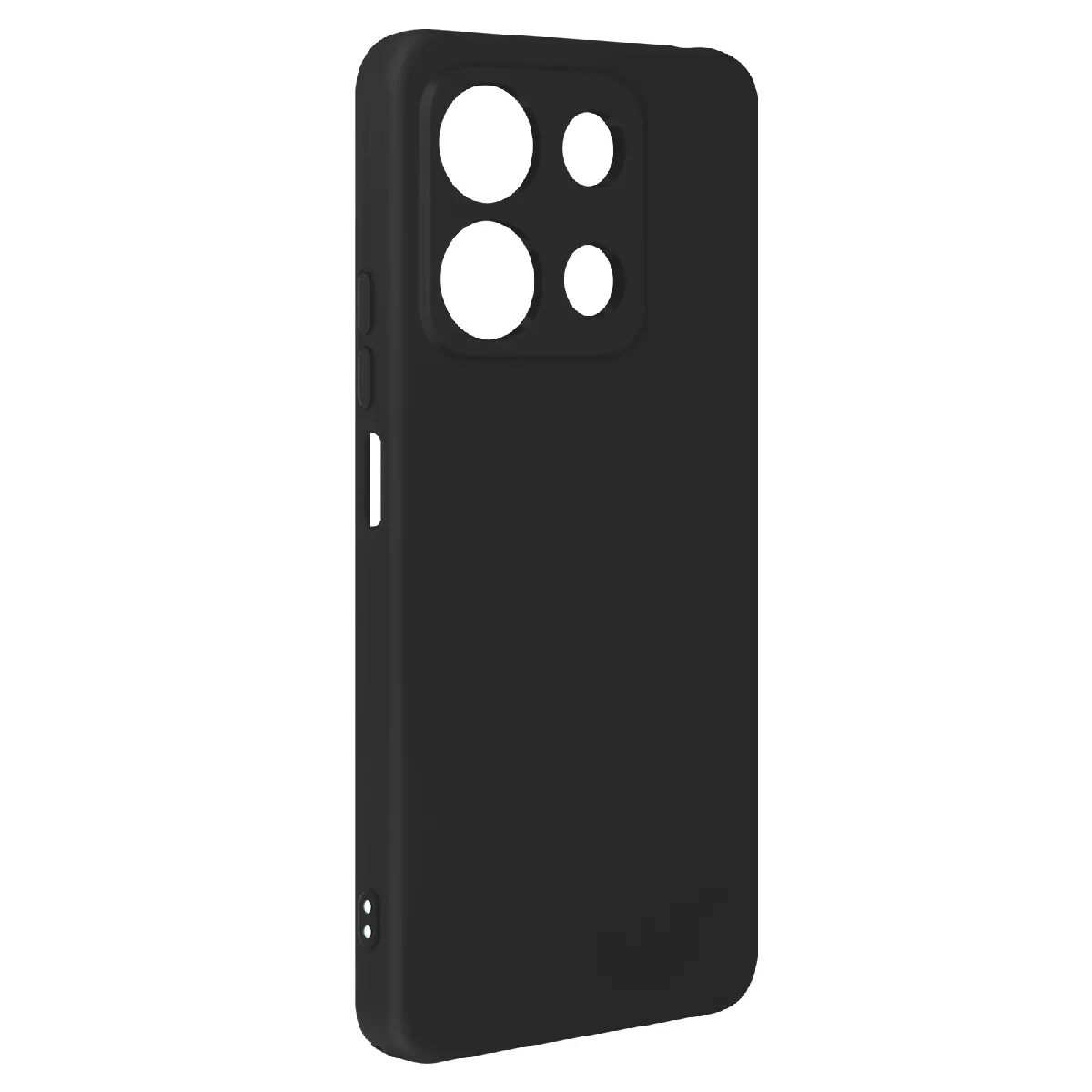 Avizar Noir Coque Pour Xiaomi Redmi Note 13 Pro 4G Soft-Touch Anti-Traces