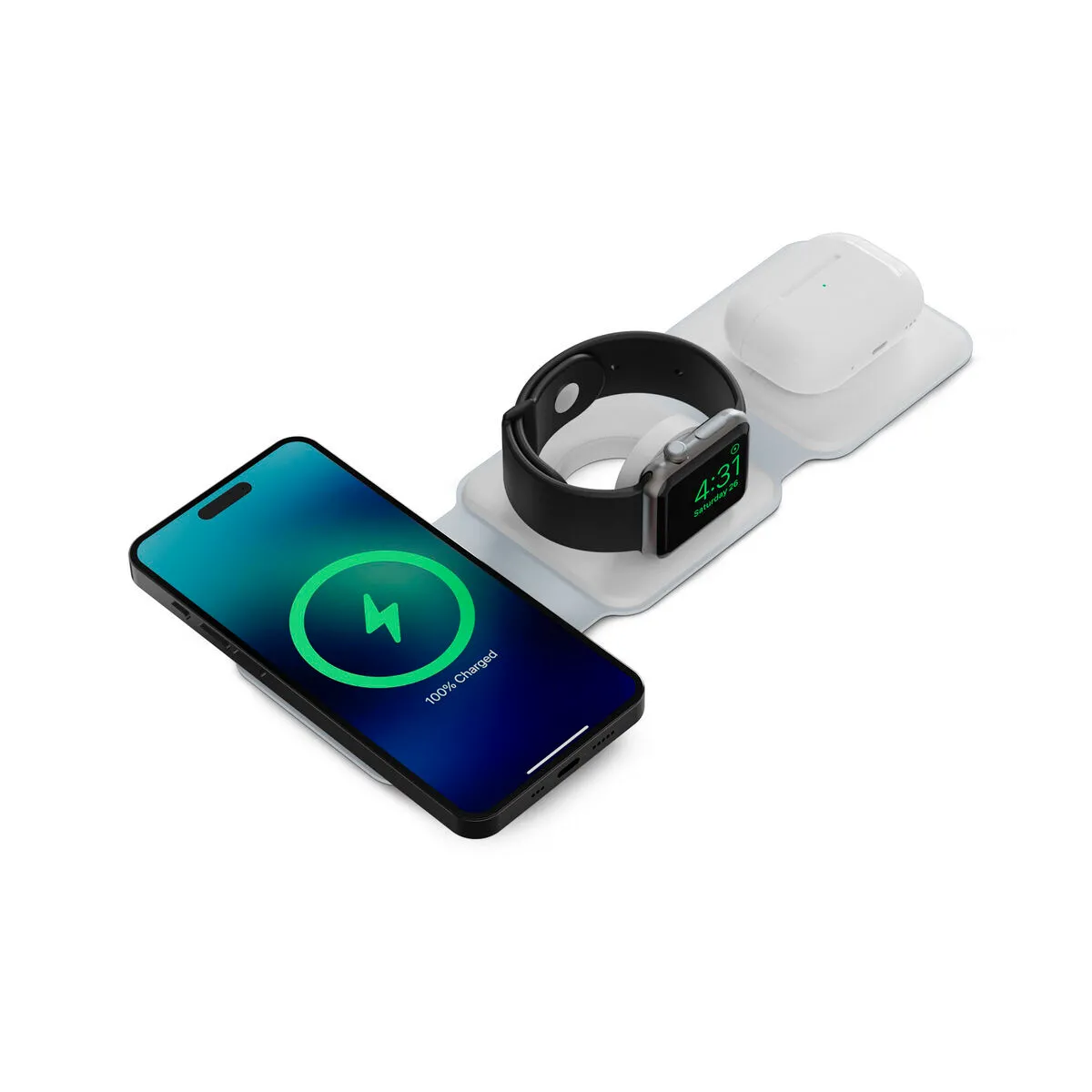 Ksix Station De Charge Sans Fil Pliable - 15 W