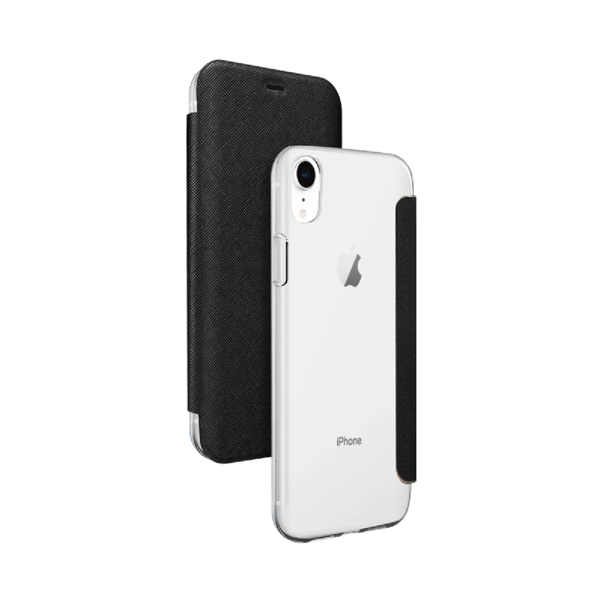 Folio dos crystal Noir pour iPhone XR Bigben - Neuf