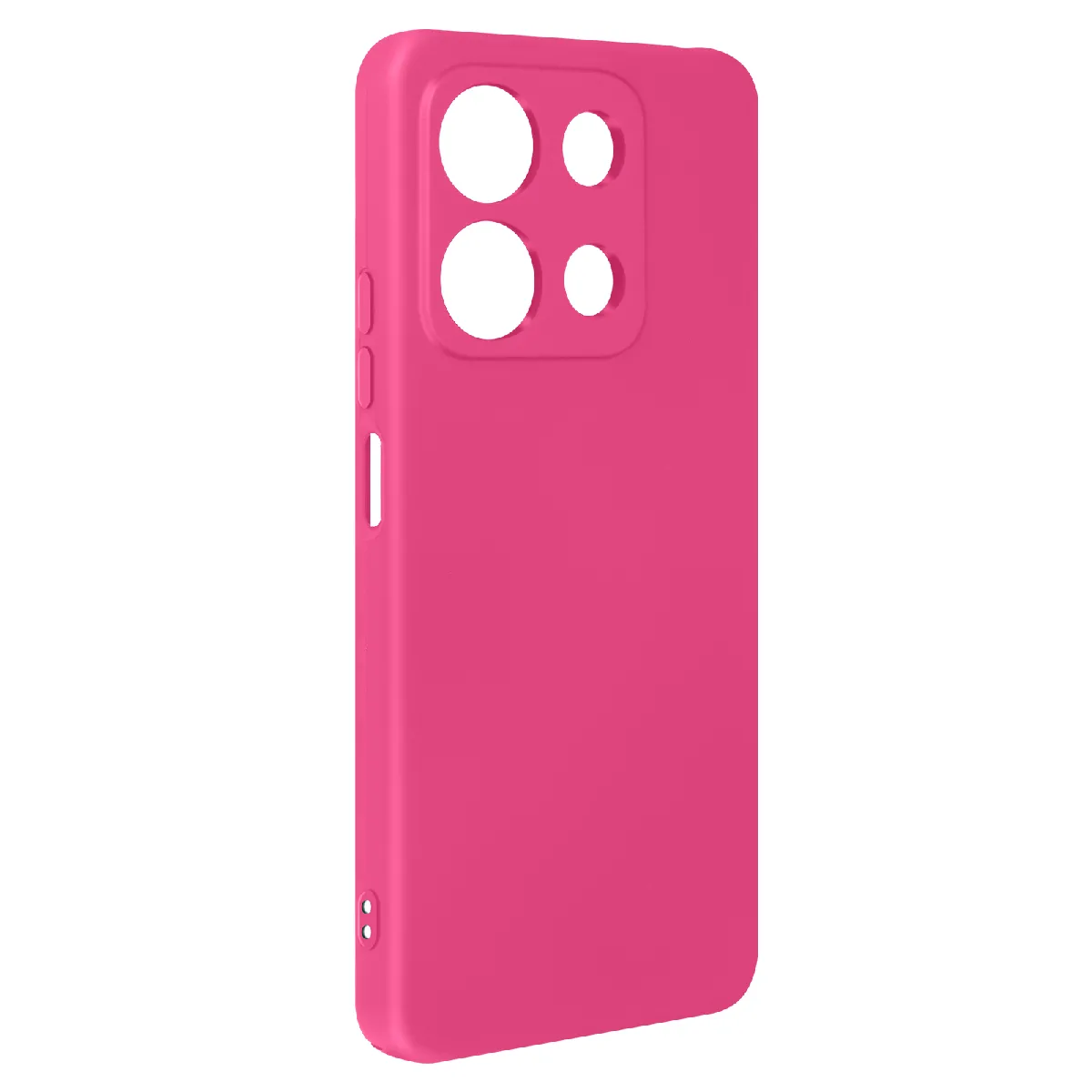 Avizar Coque Pour Xiaomi Redmi Note 13 Pro 4G Soft-Touch Anti-Traces Fuchsia