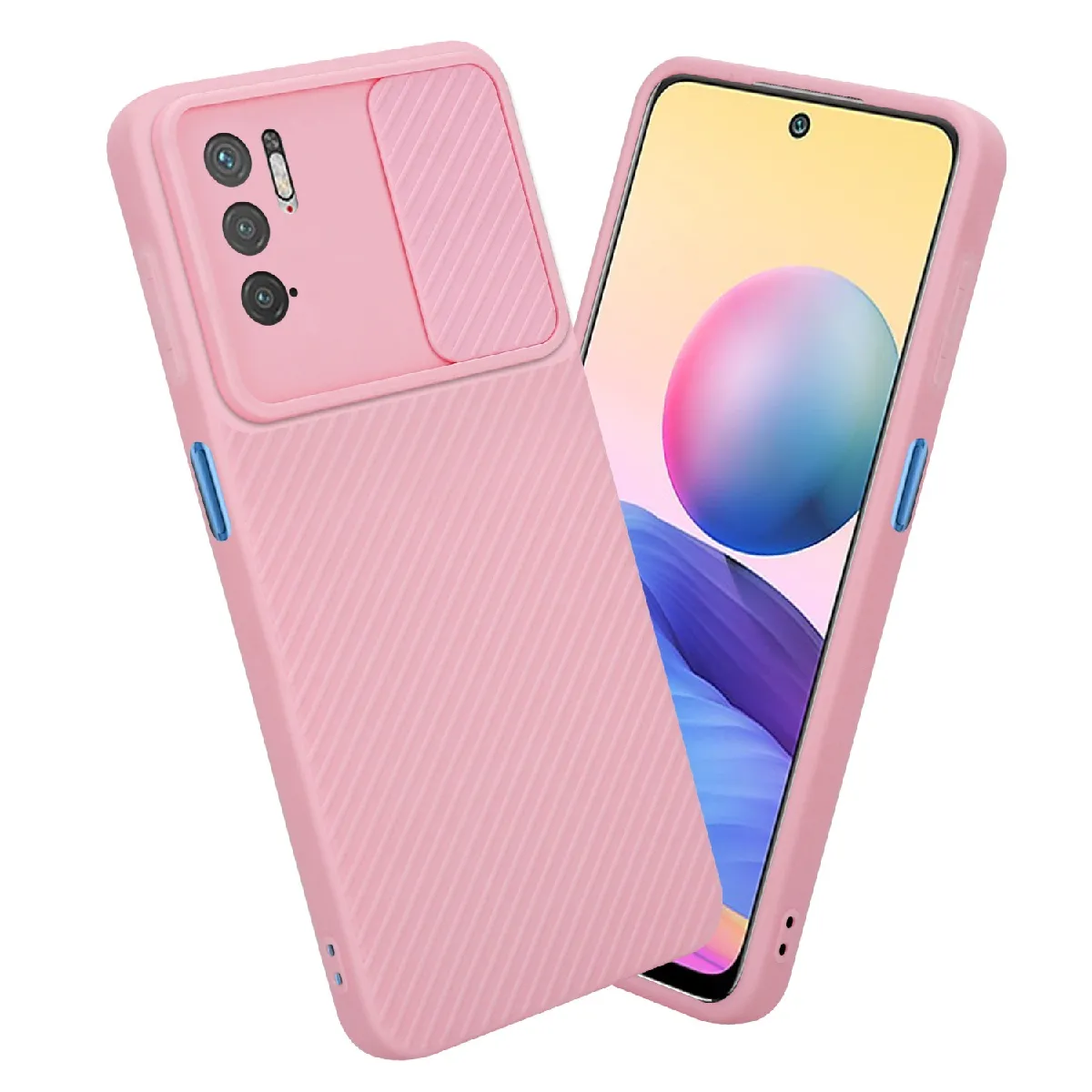 Coque Silicone Rose Pour Xiaomi Redmi Note 10 4G / Note 10S - Marque Little Boutik, Neuve