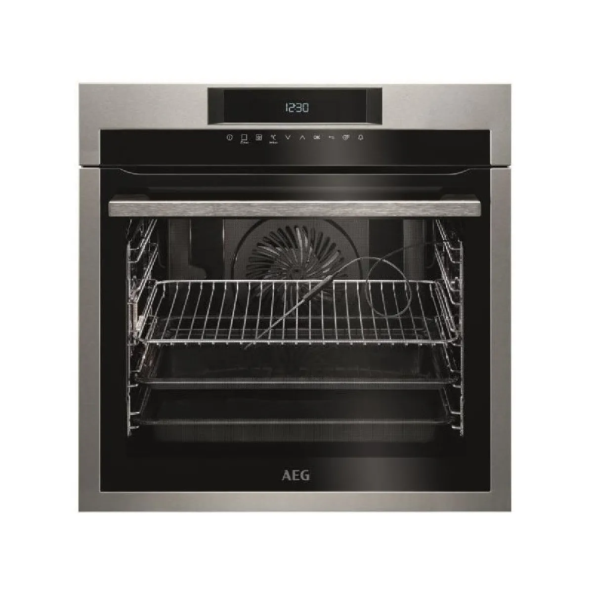 Four encastrable Pyrolyse 8000 Cuisson assistée AEG BPE742320M - vue 3