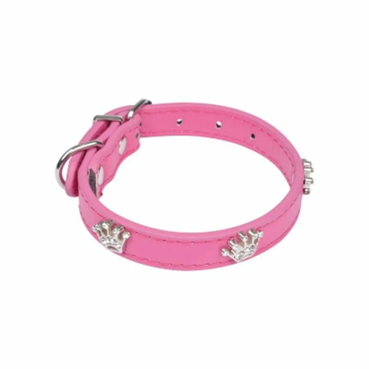 Comparer les prix de collier avec charms couronnes en simili cuir 35*1.6cm - fuchsia