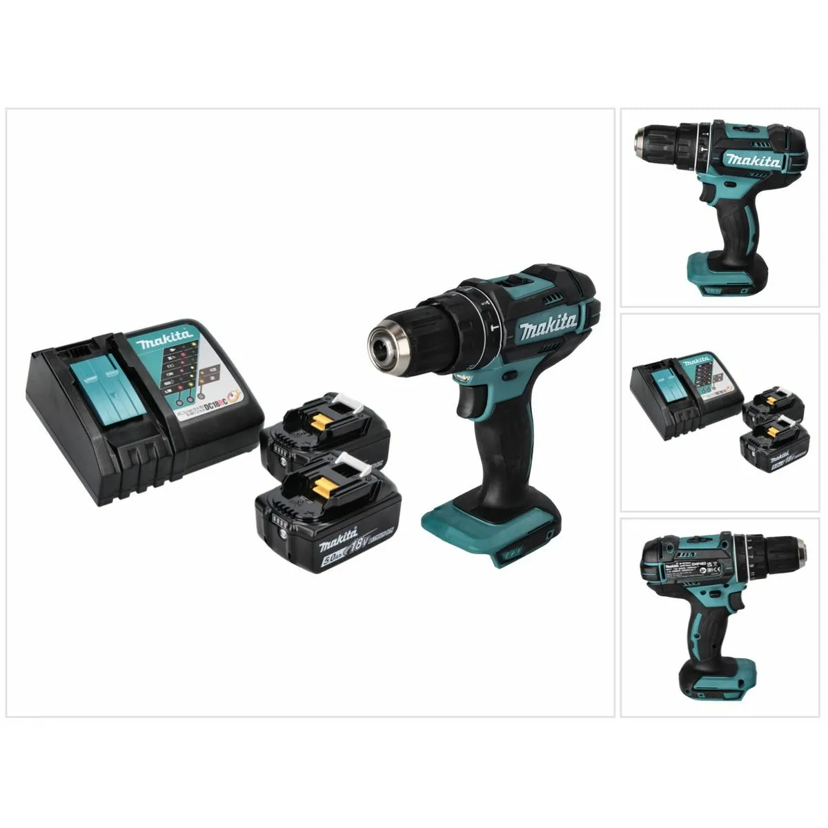 Makita DHP 482 RT Perceuse Visseuse Percussion 18V - vue 2