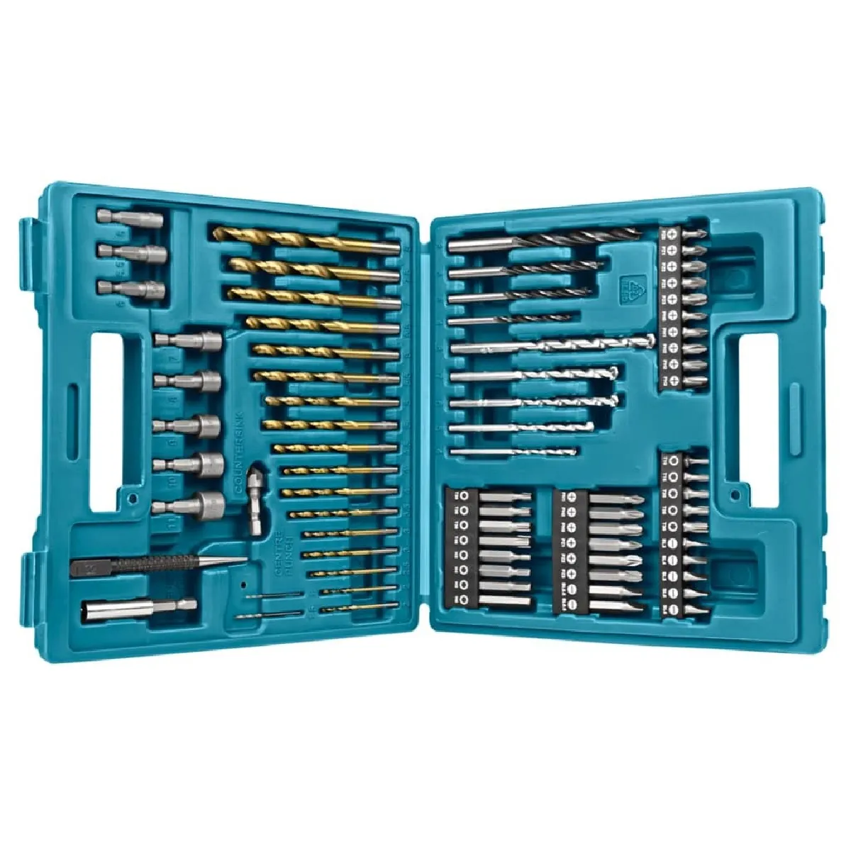 Forets et Embouts Makita B-49373 – Ensemble de 75 pièces en Boîte Plastique