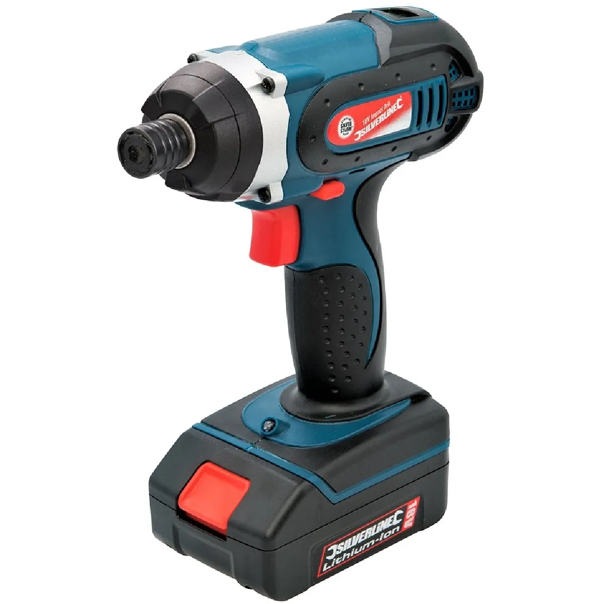 Visseuse a choc electrique sans fil 18V batterie Li ion 1.3 Ah devisseuse Silverline 268895 - vue 2