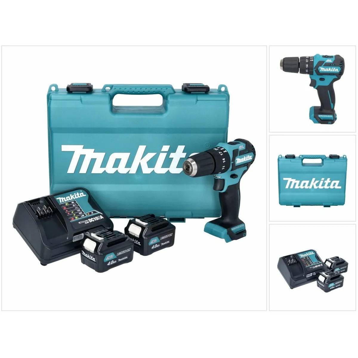 Makita HP 332 DSME Perceuse visseuse à percussion 12V