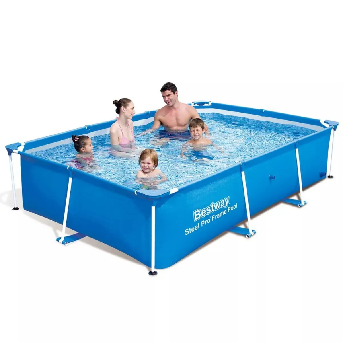 BESTWAY Piscine gonflable rectangulaire  Steel Pro avec cadre en acier