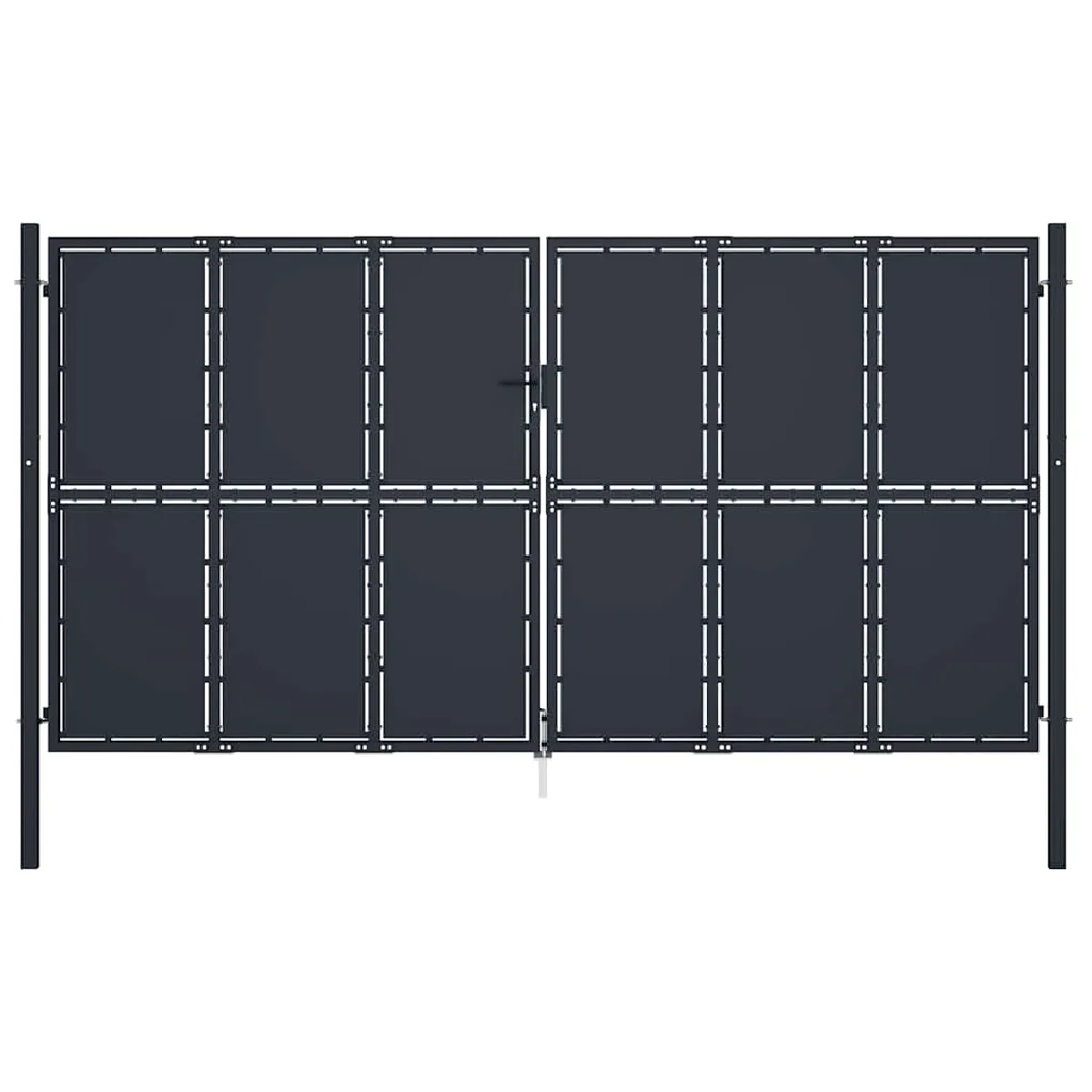 Vidaxl Portail jardin Acier 400x200 cm